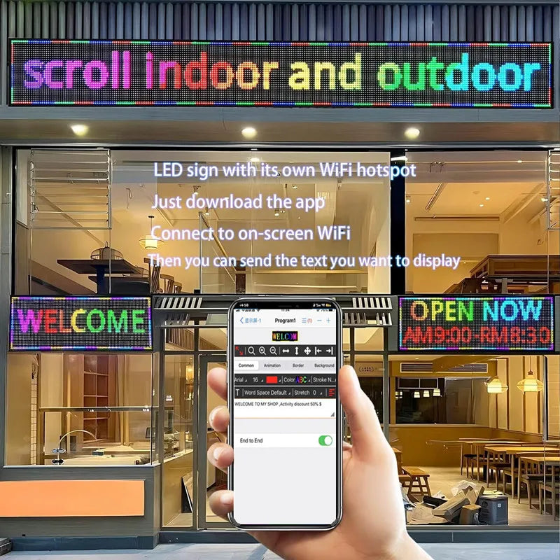 Outdoor Led Message Board Display
