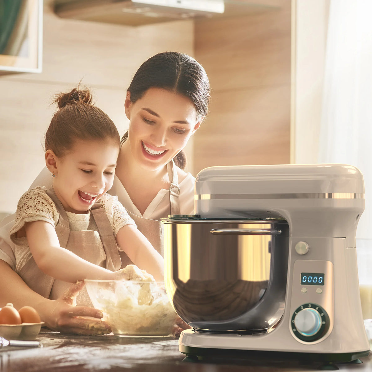 BioloMix 1200W 6L Stand Mixer With Tilt Head