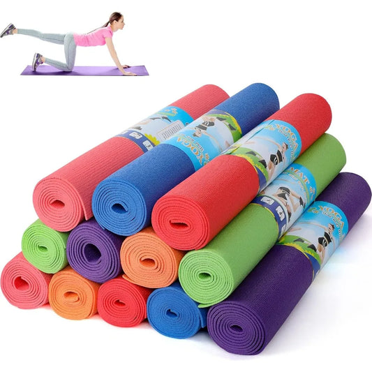 Non Slip Yoga Mats 12 Pack PVC Exercise Home Gym