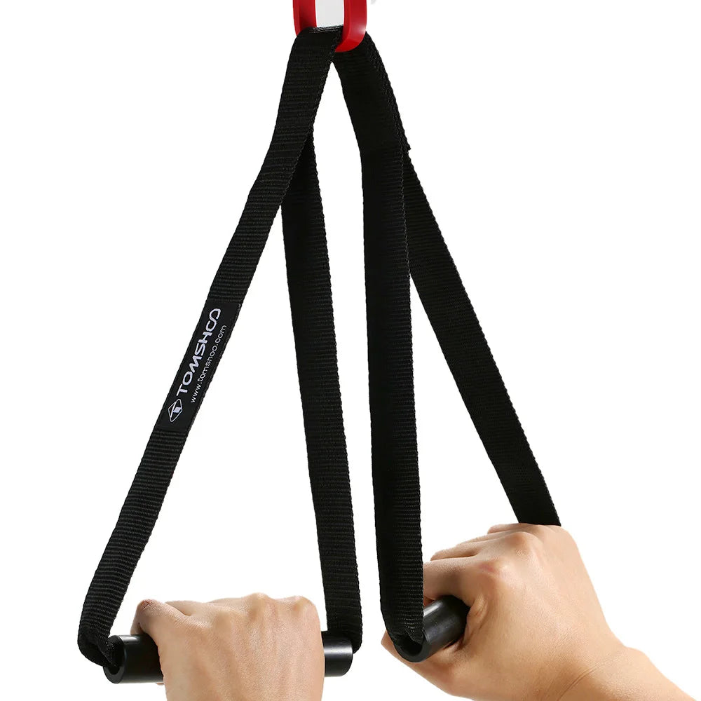 Five Pack Pull Up Assist Bands Set With Door Anchor Handles