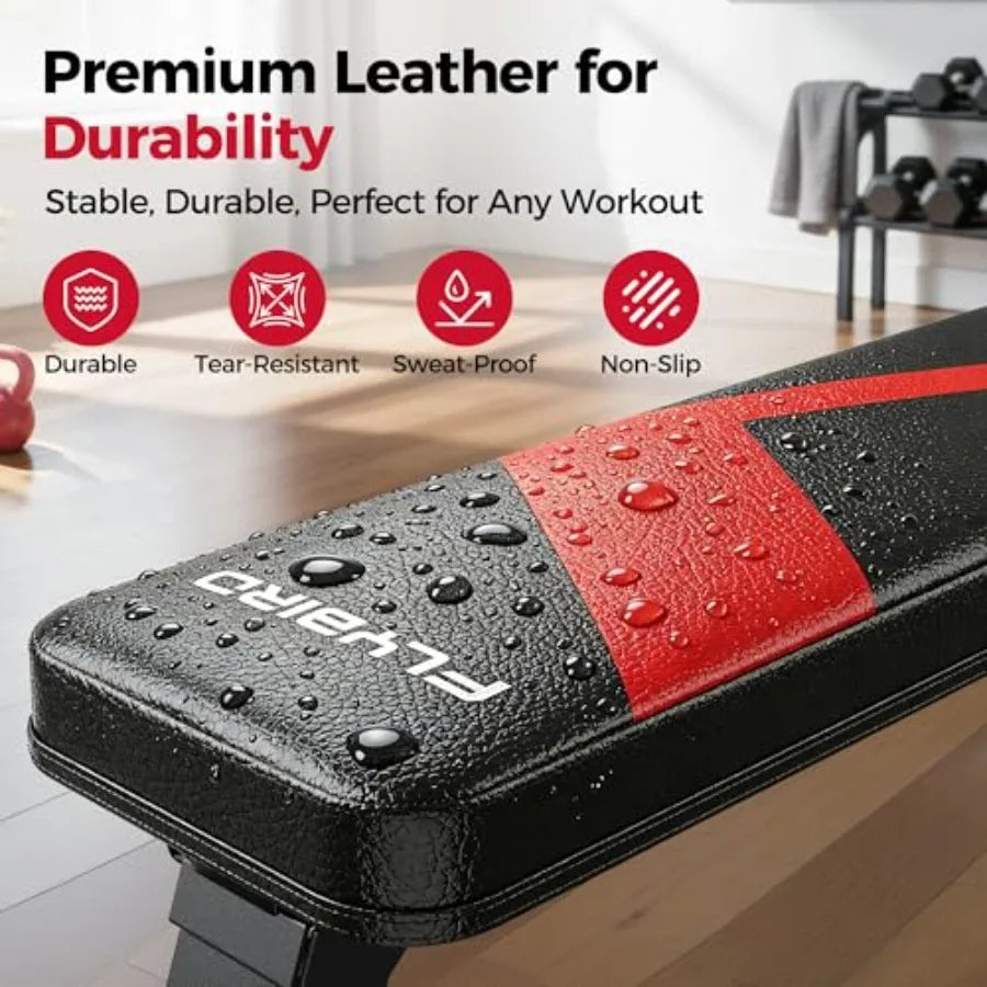 Foldable Flat Weight Bench For Home Gym Dual Locking