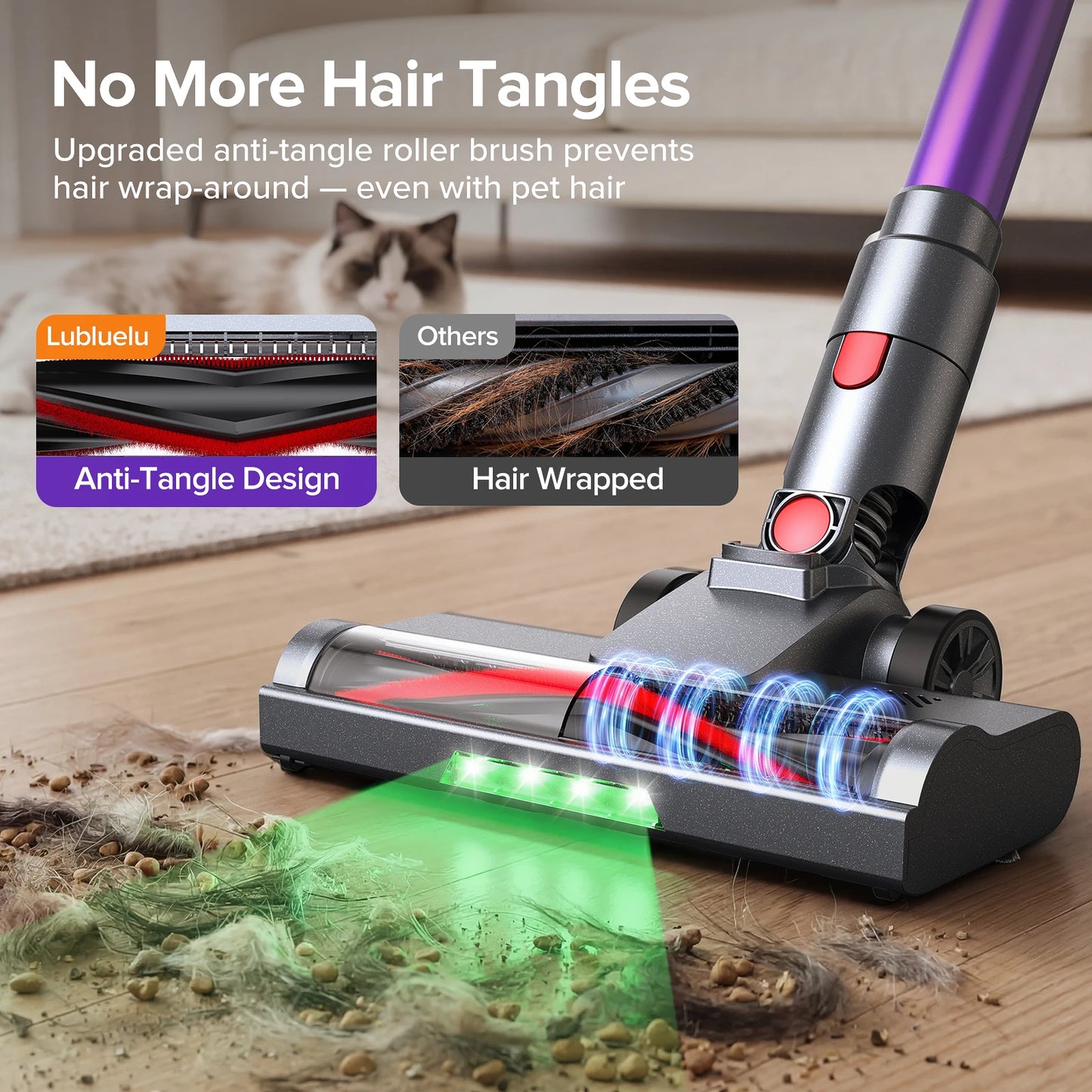 Lubluelu P7 Cordless Handheld Vacuum For Home And Pet Hair