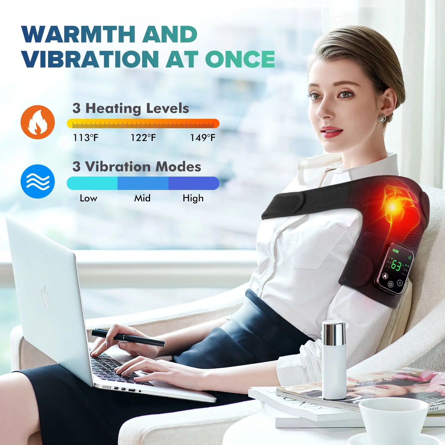 Intelligent Electric Knee Massager With Heat And Vibration