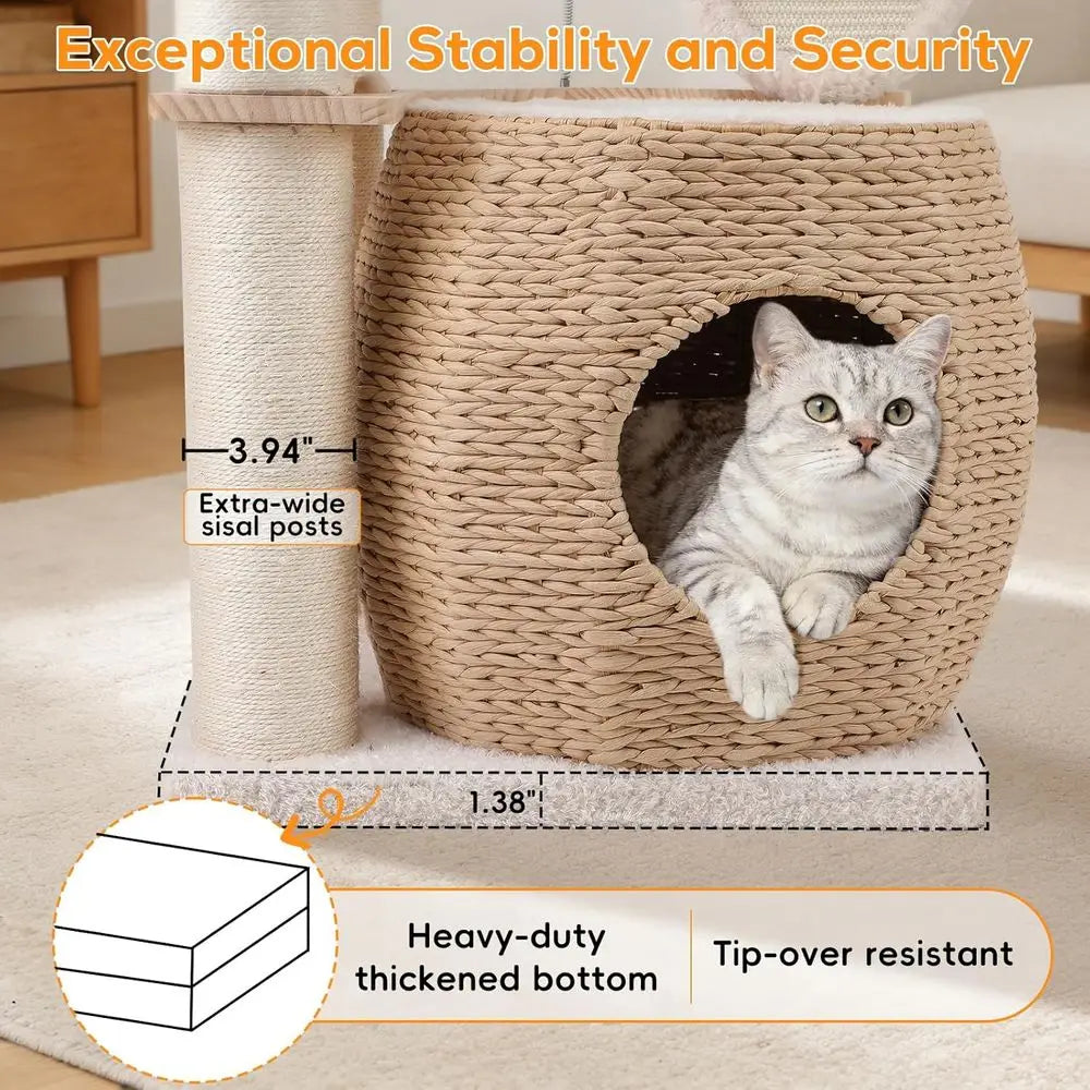 Luxury Cat Tree Tower Heavy Duty Multi Level Condo