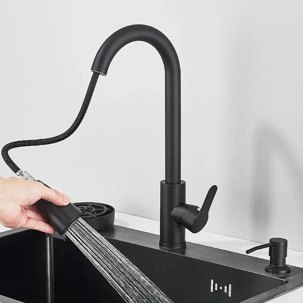 Stainless Steel Kitchen Sink With Integrated Faucet