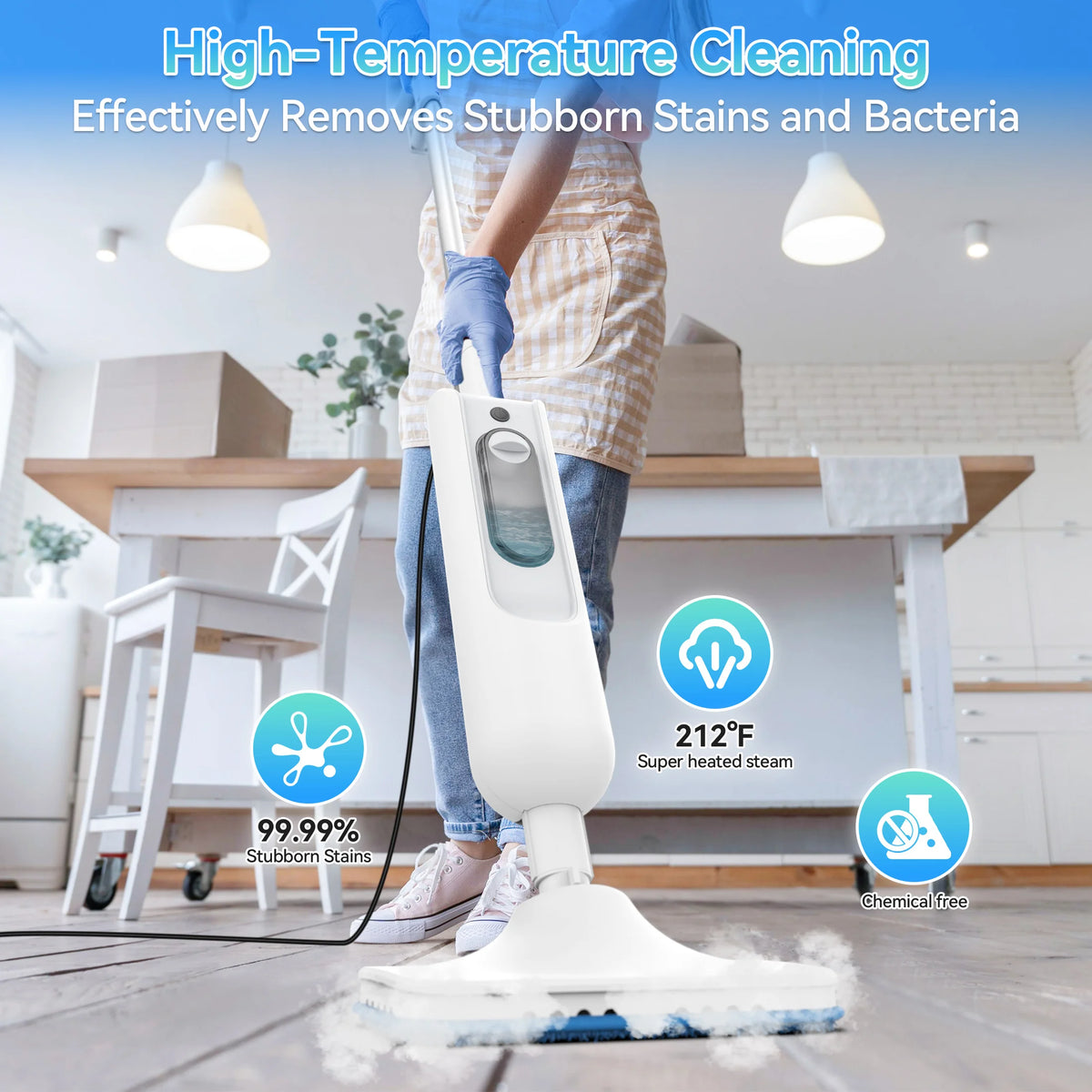 Inse 6 In 1 Power Steam Mop Floor Cleaner