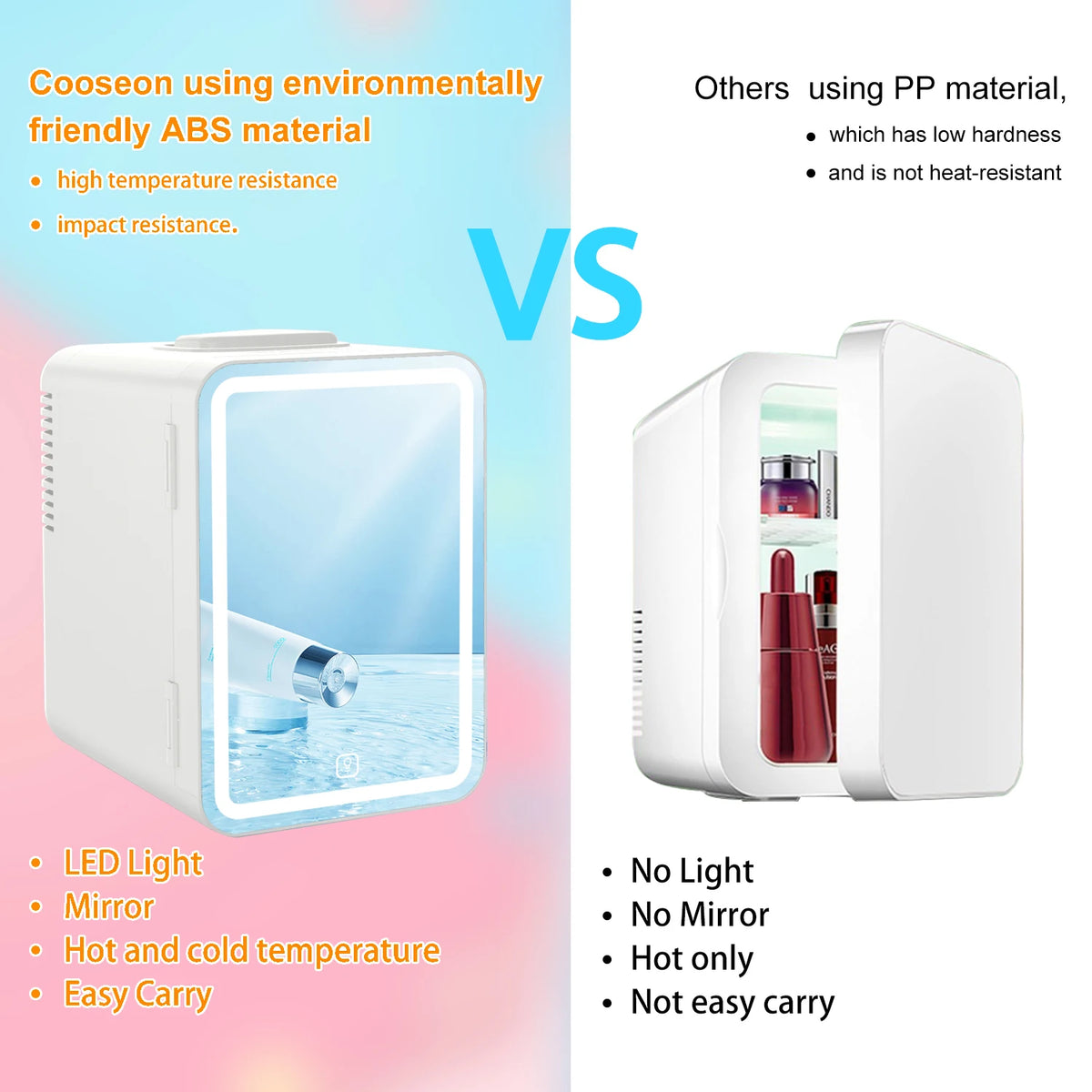 Cooseon 6L Portable Beauty Refrigerator For Cosmetics