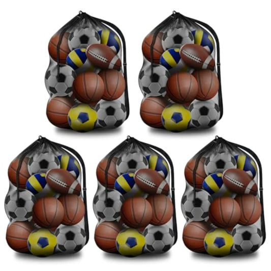 Sports Ball Bag Mesh With Adjustable Shoulder Strap