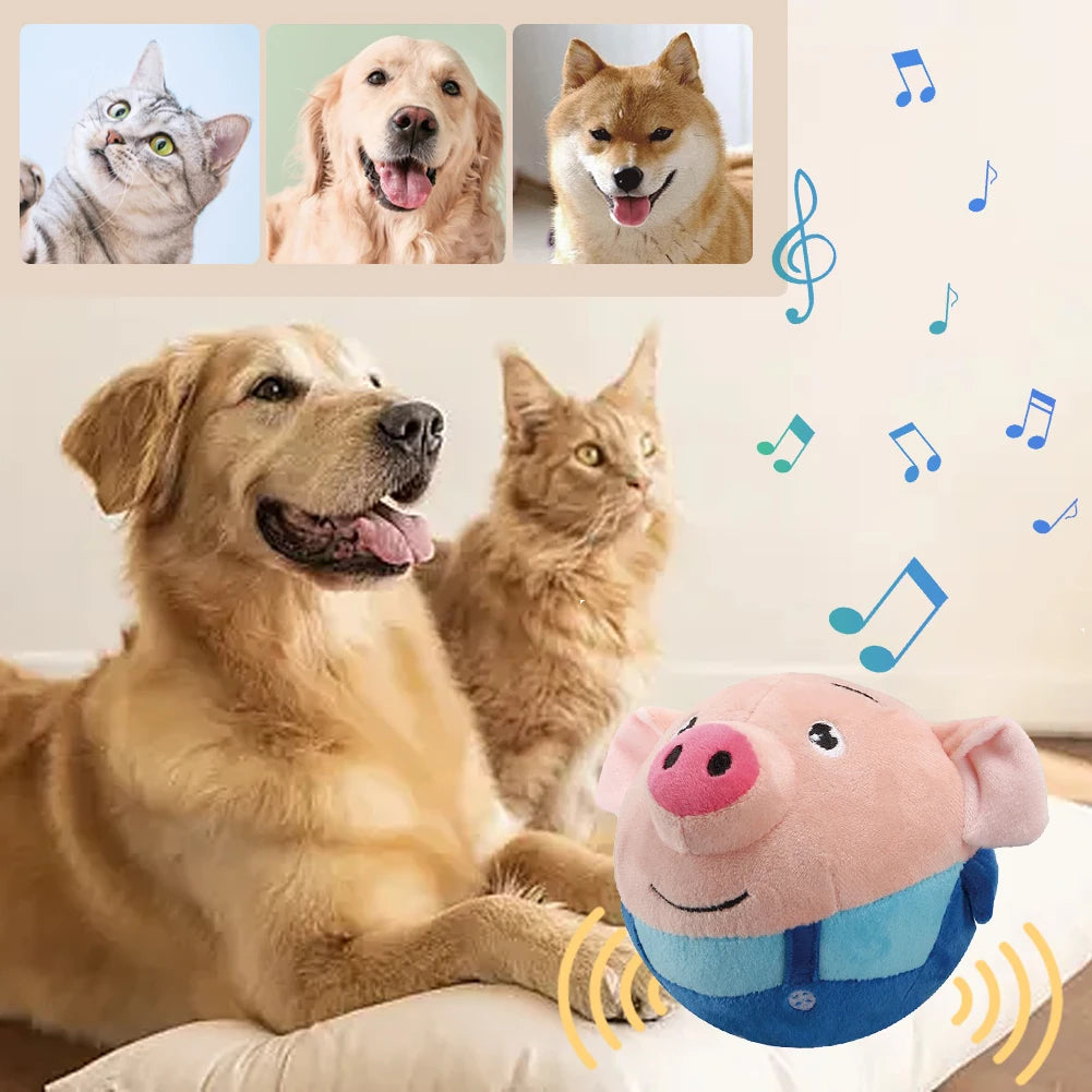 Shunmaii Electric Pet Interactive Squeaky Toy for Play