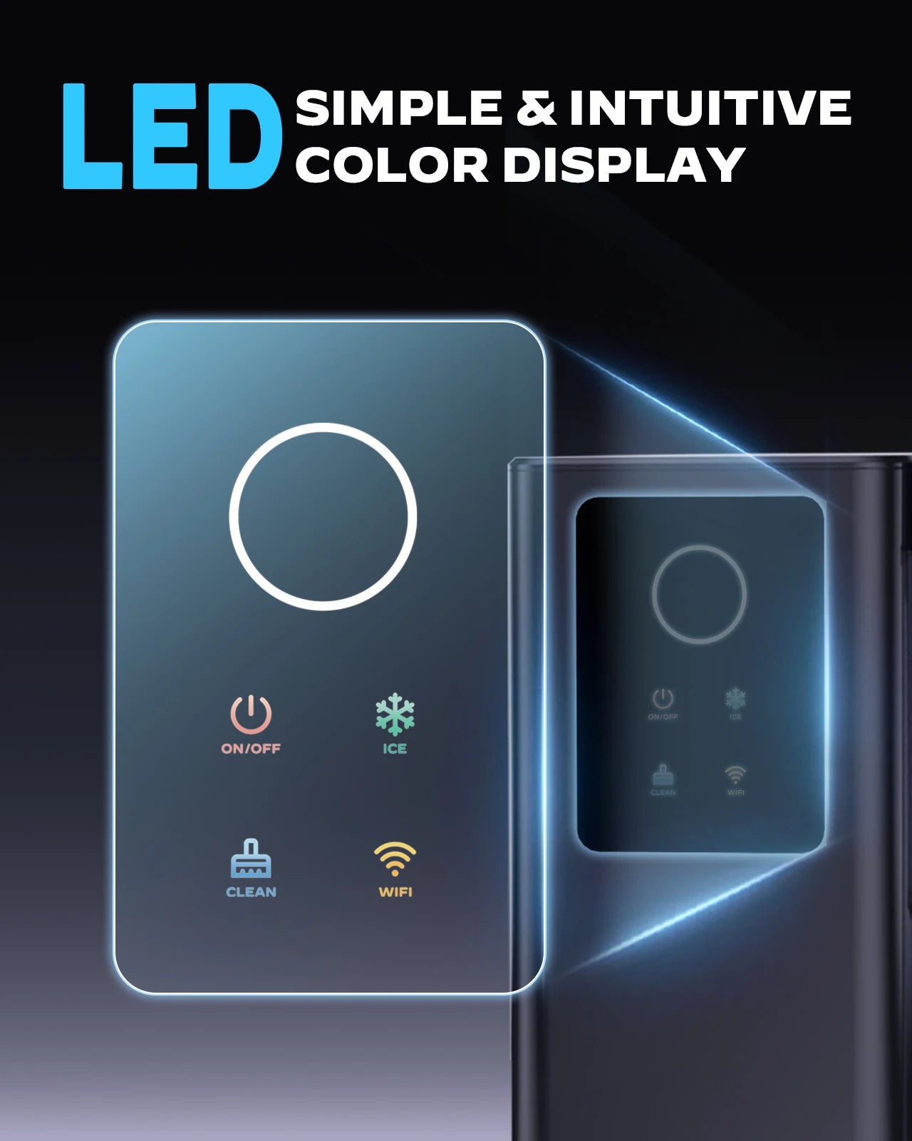 PHILERGO Nugget Ice Maker Countertop Self Cleaning App