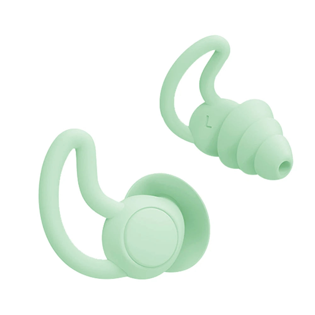 RZAHUAHU Silicone Earplugs Waterproof For Sleep And Swim
