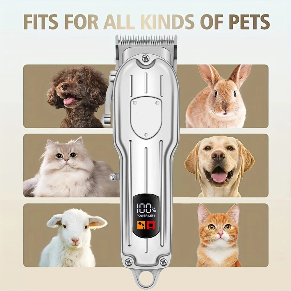 SHUYU Rechargeable Pet Hair Clipper With LED Display