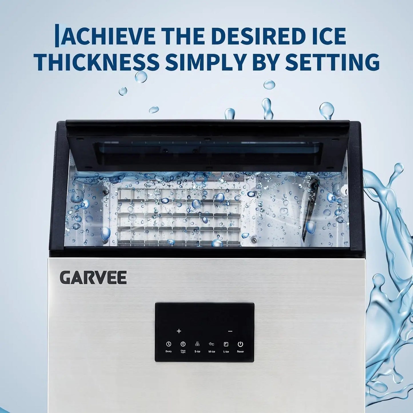 Acekool Commercial Ice Maker Machine Auto Self Cleaning