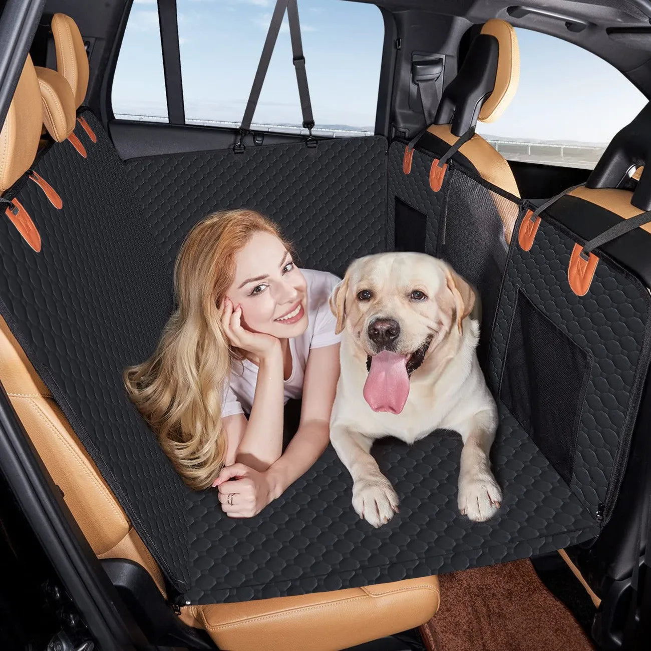 Waterproof Dog Car Seat Cover Hammock Nonslip Back Seat