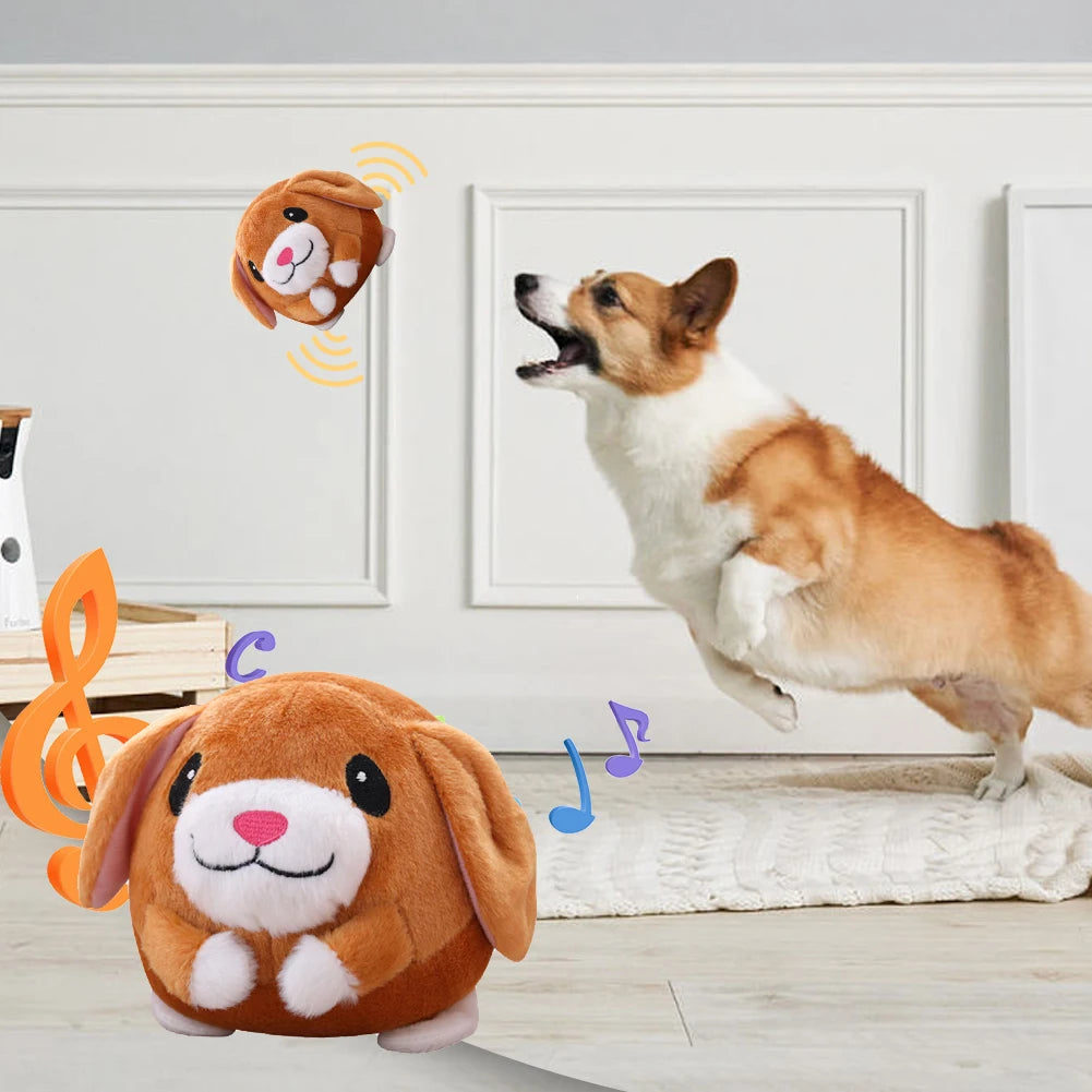 Shunmaii Electric Pet Interactive Squeaky Toy for Play
