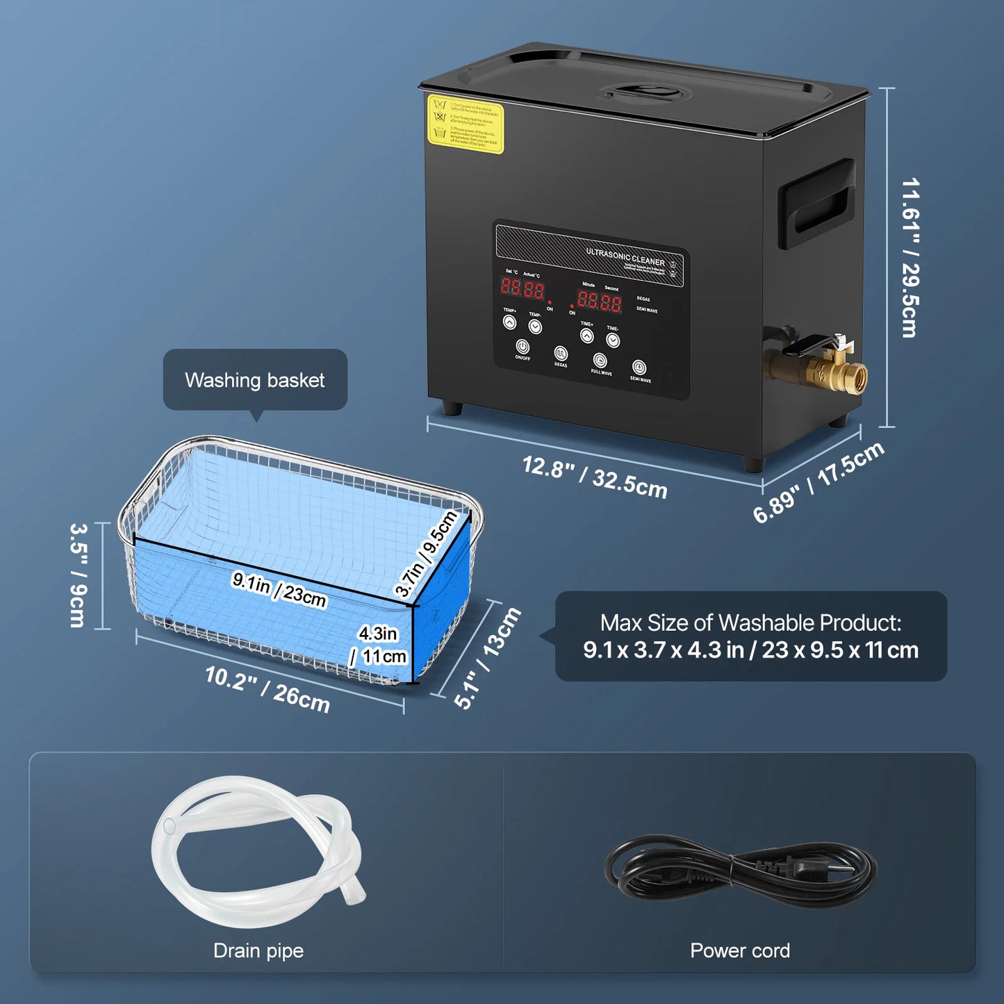 SucceBuy Ultrasonic Cleaner For Home Dishwashing