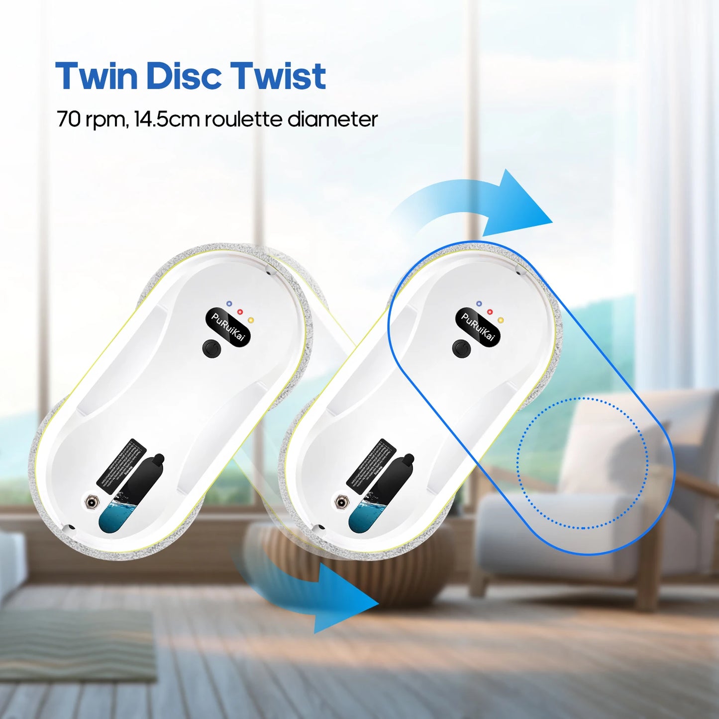 PuRuikai PRK309 Window Cleaning Robot Vacuum