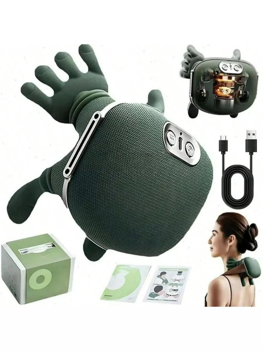 4D Shiatsu Neck And Shoulder Massager With Heat Wireless