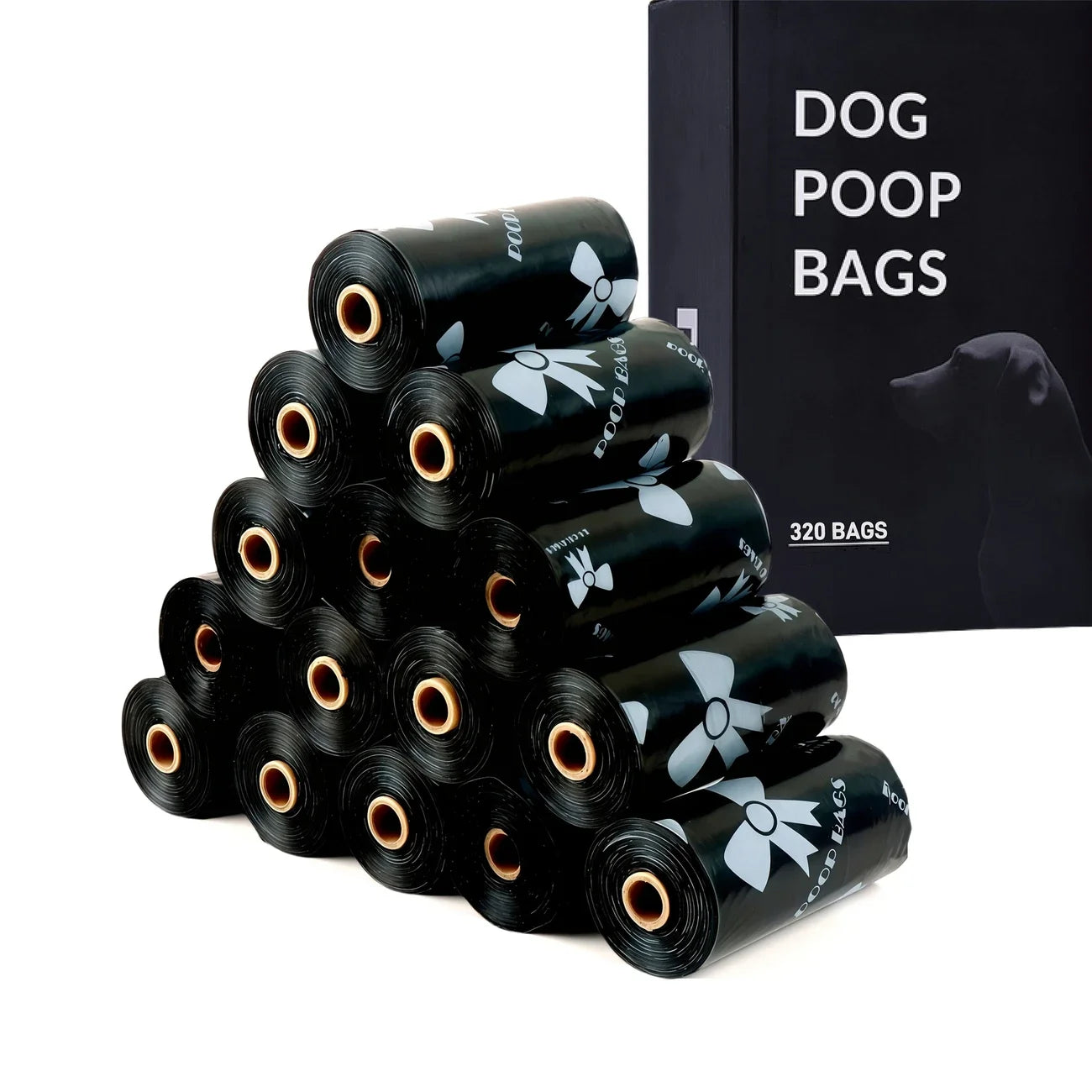 Super Thick Dog Poop Bags Leak Proof Polyethylene 180 Count