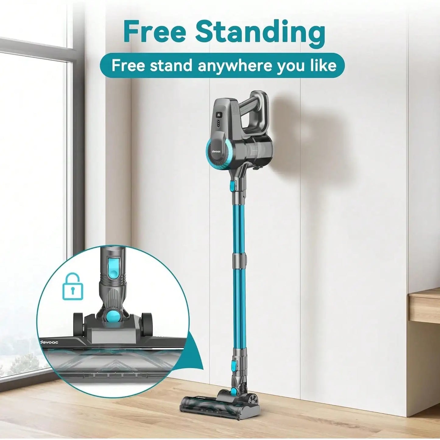 Cordless Vacuum Cleaner 6 In 1 Ultra Lightweight 40KPa