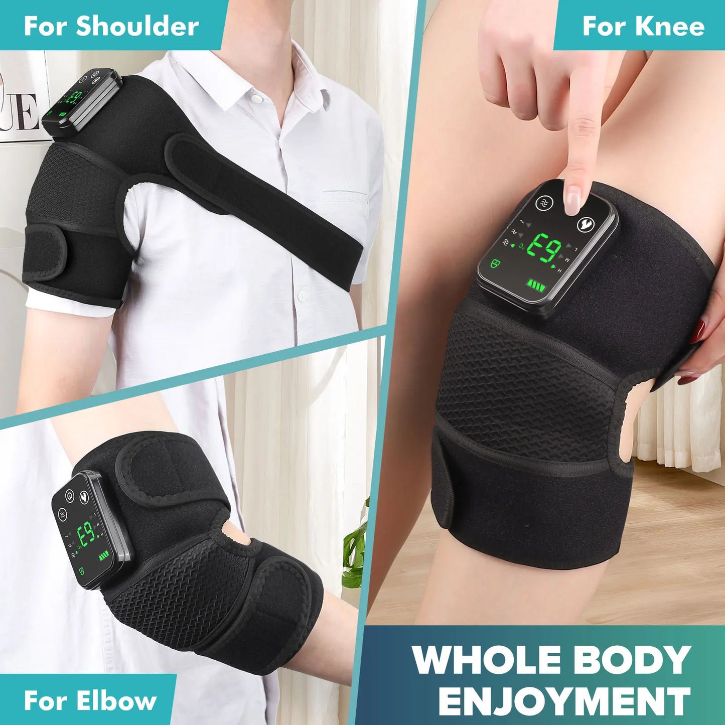 Intelligent Electric Knee Massager With Heat And Vibration