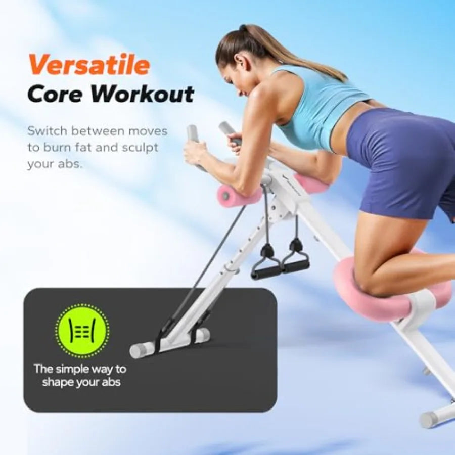 Foldable Adjustable Abdominal Trainer With Knee Protection