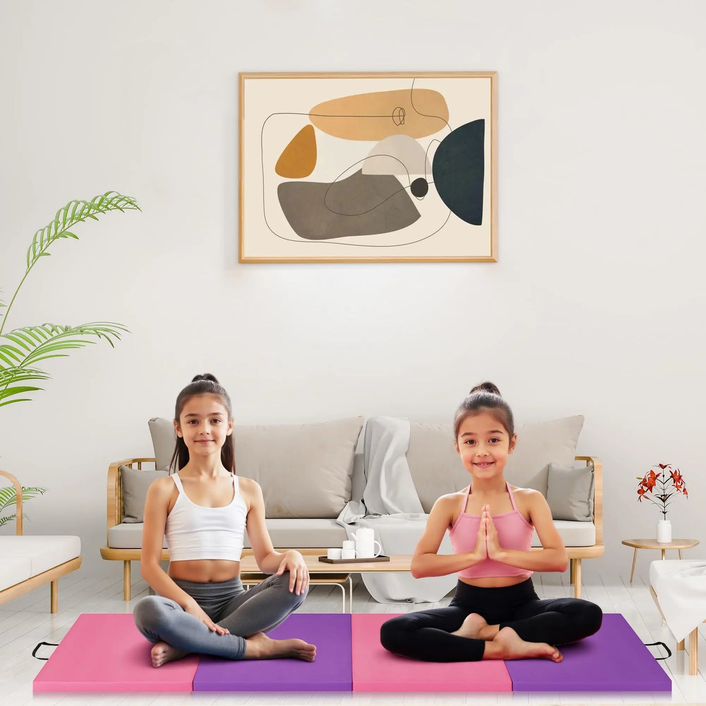 HiMISS Gymnastics Mat Foldable Portable Floor Pad