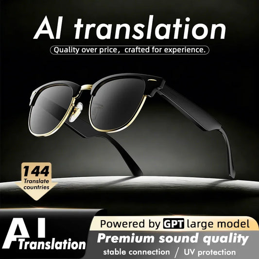 Smart Audio Glasses With Built In Speakers And Voice Control