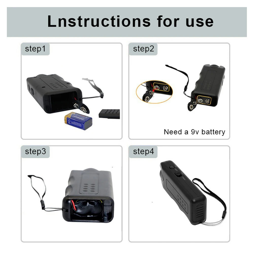VAKIND Ultrasonic Bark Deterrent Handheld Trainer With LED