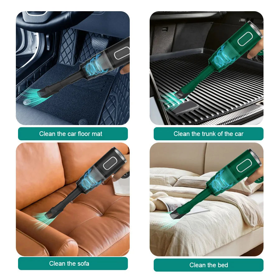 Mini Wireless Car Vacuum Cleaner Handheld Rechargeable