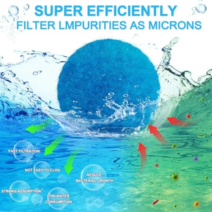 WLLEYAY Pool Filter Balls Eco Friendly Sand Alternative