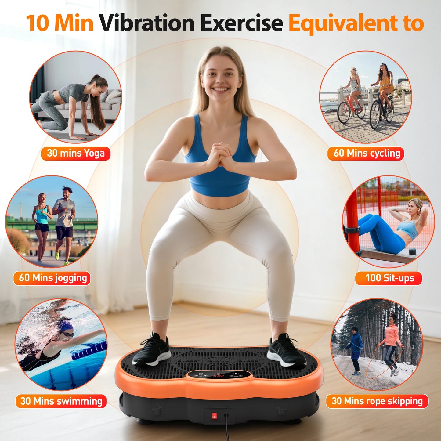 Vibration Plate Machine With Bluetooth Calorie Tracking