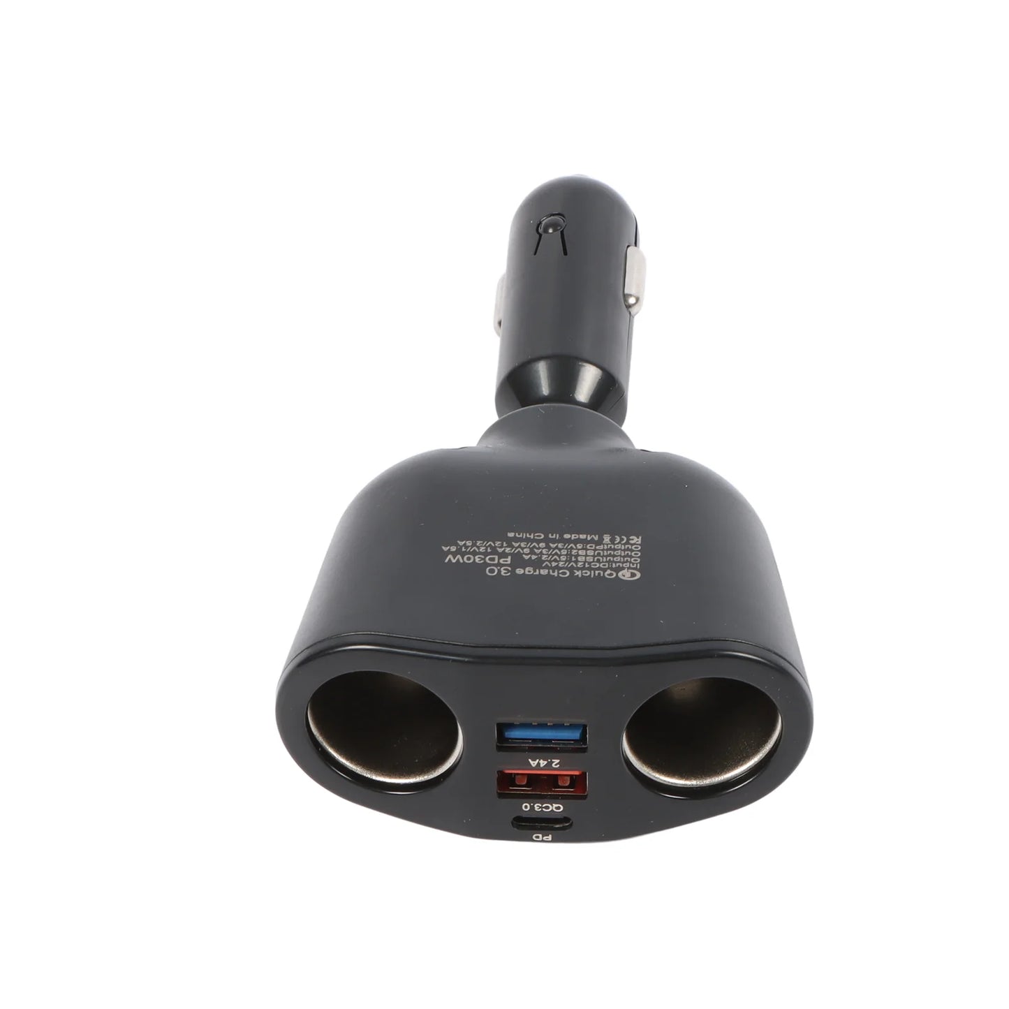 12V Dual USB PD Charger Cigarette Lighter Socket