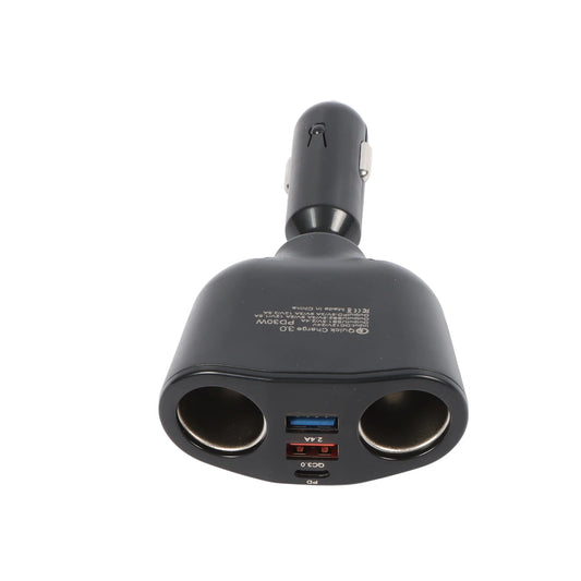 12V Dual USB PD Charger Cigarette Lighter Socket