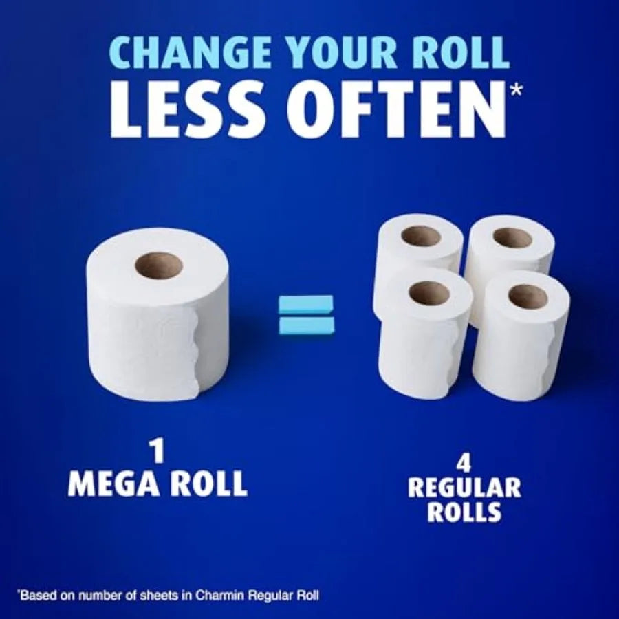 Ultra Soft Toilet Paper 12 Mega Rolls 24 Regular 2 Ply