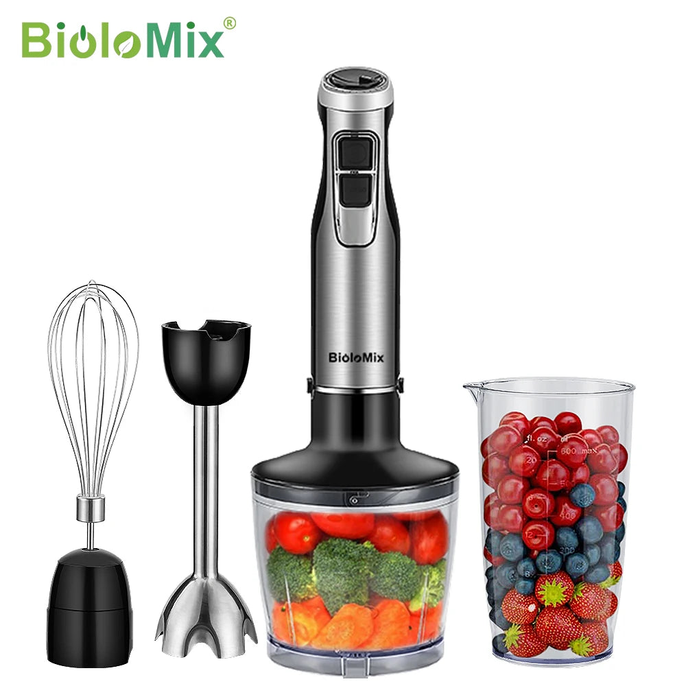 Biolomix 4 In 1 Immersion Hand Blender With Chopper