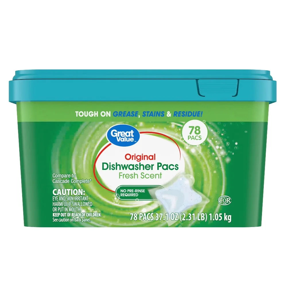 Original Fresh Lemon Scent Dishwasher Pacs