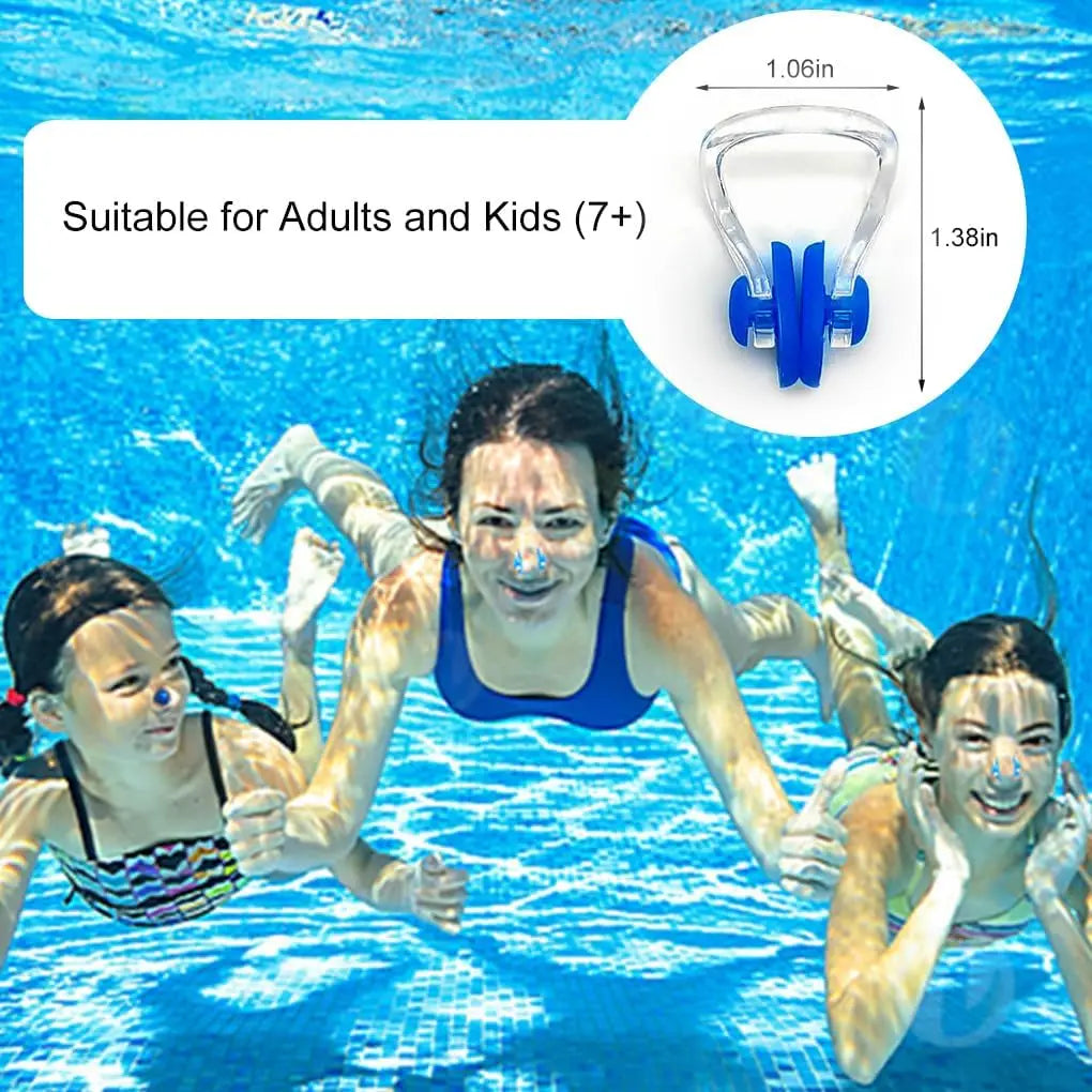 Silicone Swimming Nose Clips 12 Pack For Adults And Kids