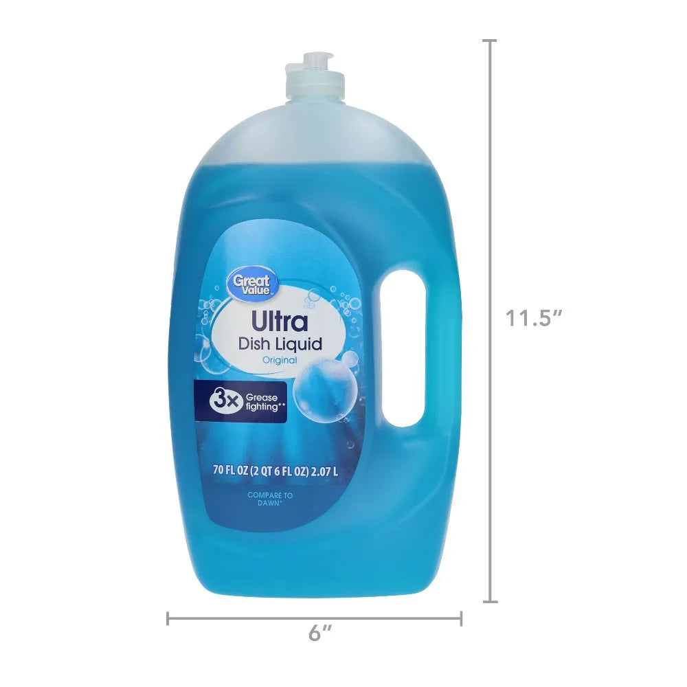 Ultra Original Dishwashing Liquid For Tough Grease Removal