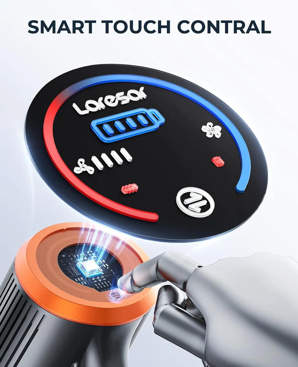 Laresar Elite 8 Cordless Vacuum With Touch Screen