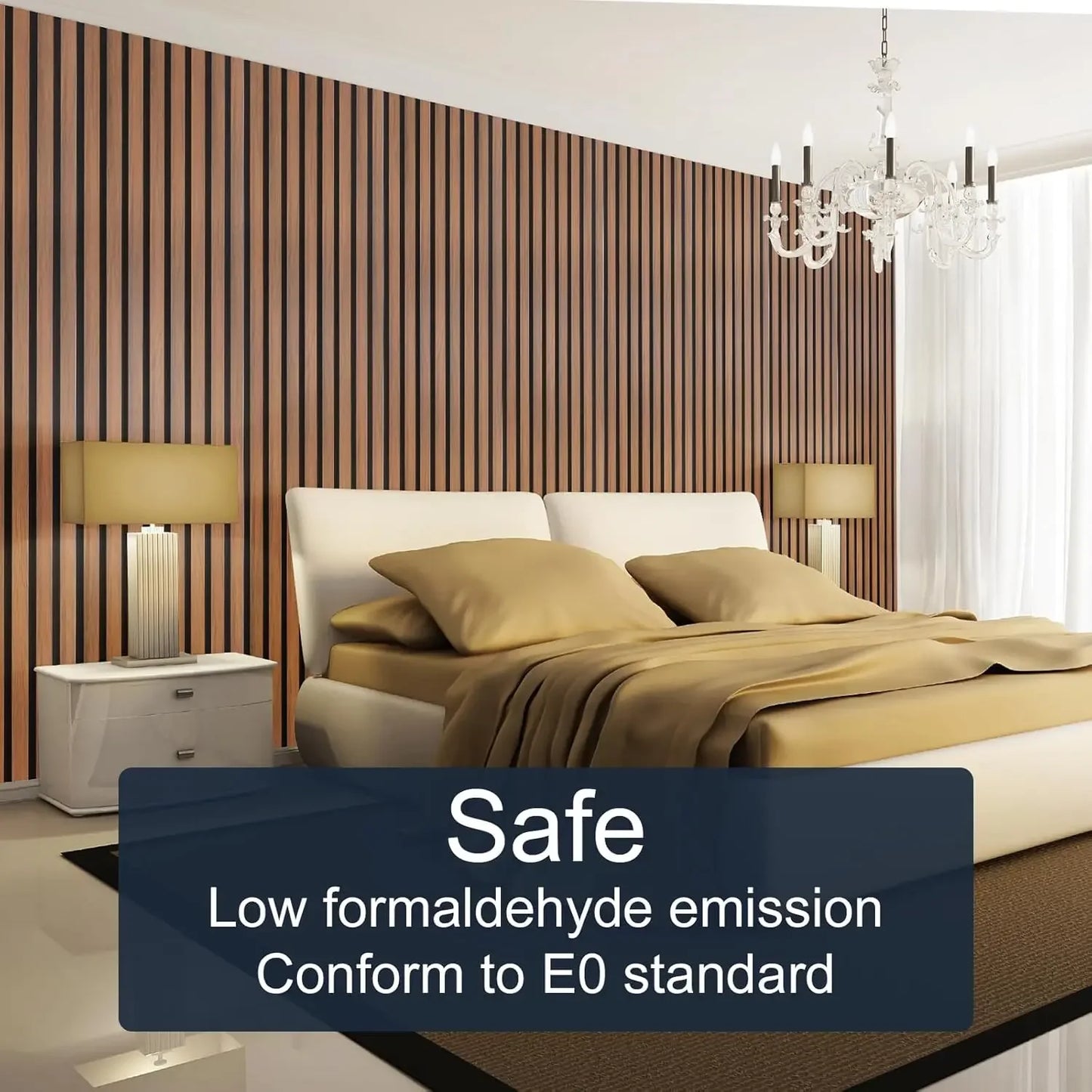 Teak Acoustic Wall Panels Soundproof Wood Slat Panels