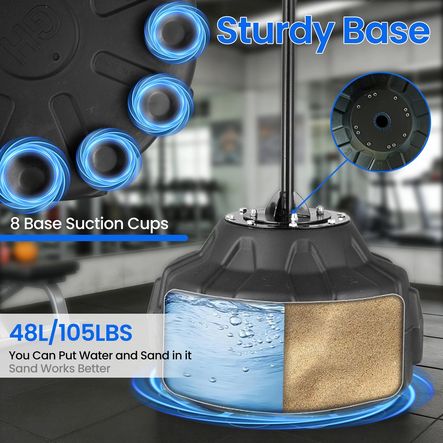 Reflex Boxing Punching Bag With Stand