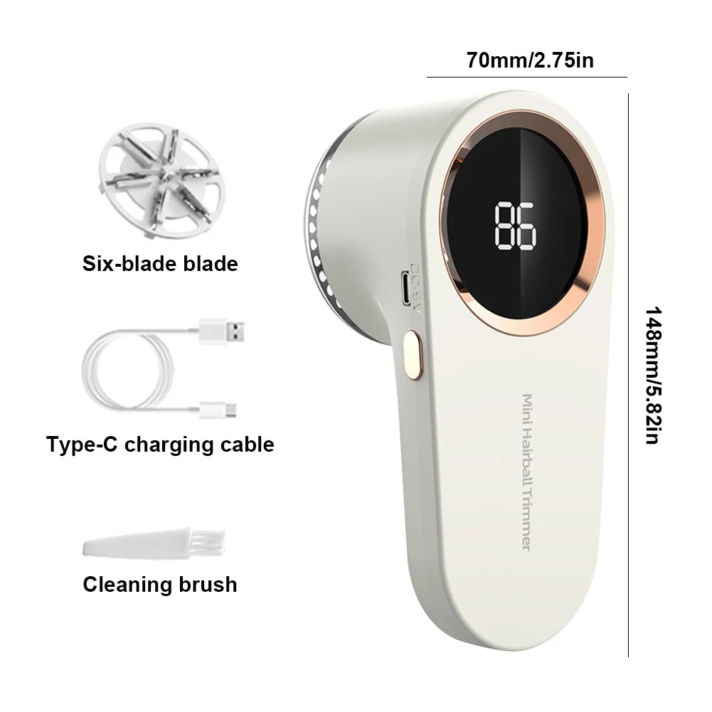 APWIKOGER Electric Lint Remover Shaver With Digital Display