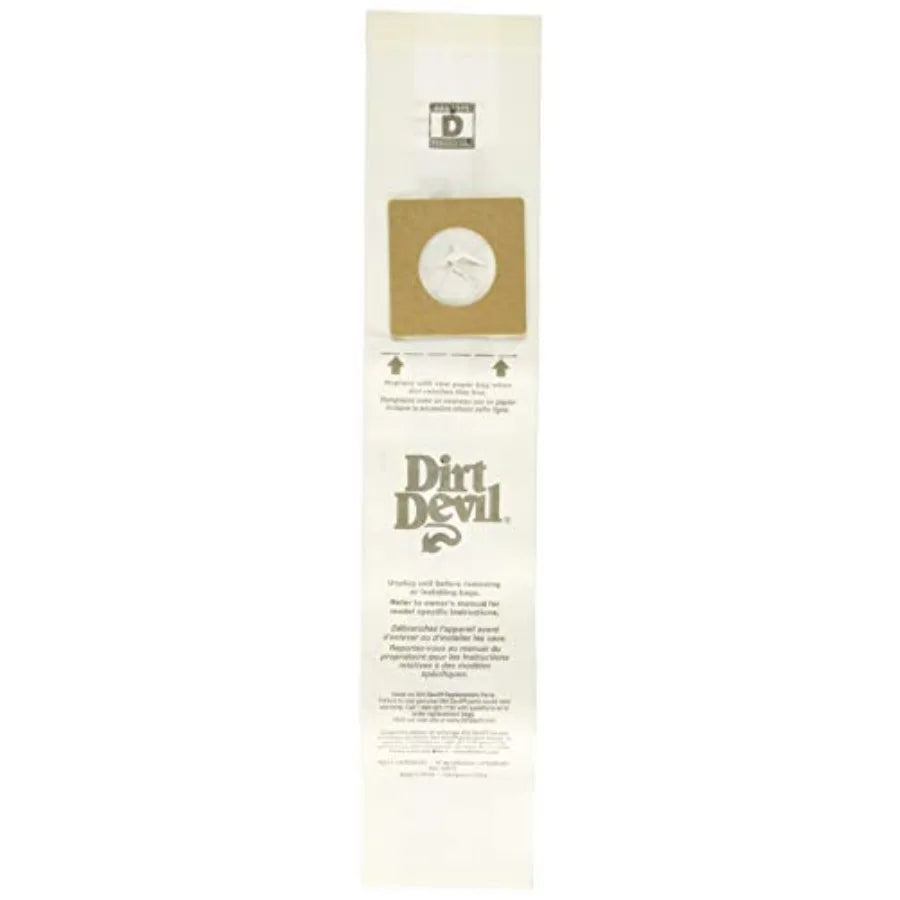 Type D Upright Vacuum Bags Pack Of 3