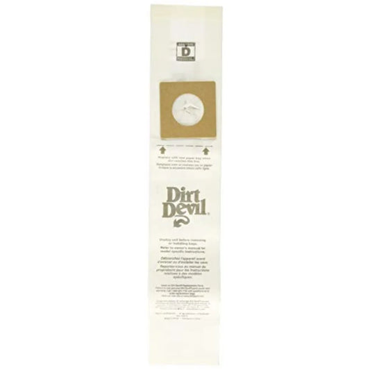 Type D Upright Vacuum Bags Pack Of 3