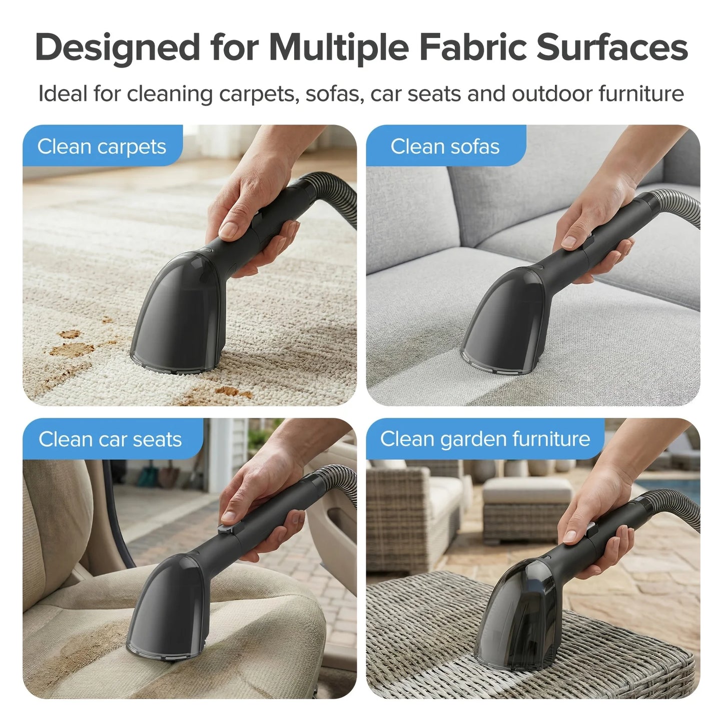 Lubluelu V2 Portable Carpet Upholstery Cleaner