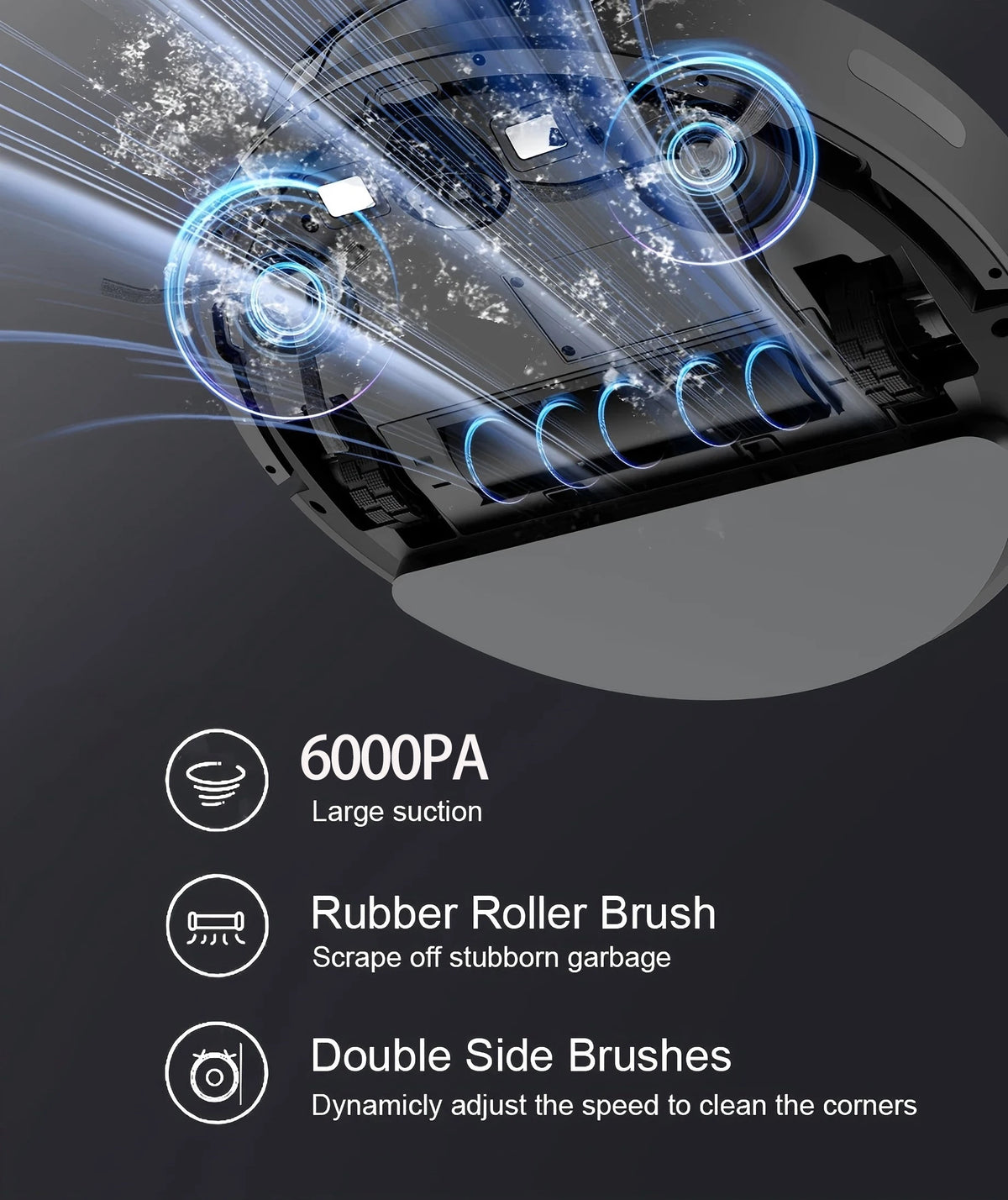 Boaimore Smart Robot Vacuum Combo Mop With App