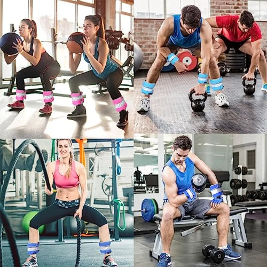 Adjustable Ankle Weights Neoprene For Walking And Therapy