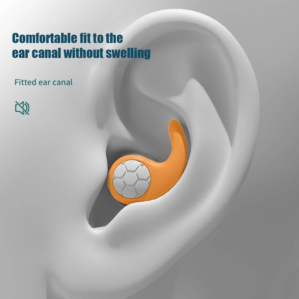 RZAHUAHU Silicone Earplugs Waterproof For Sleep And Swim