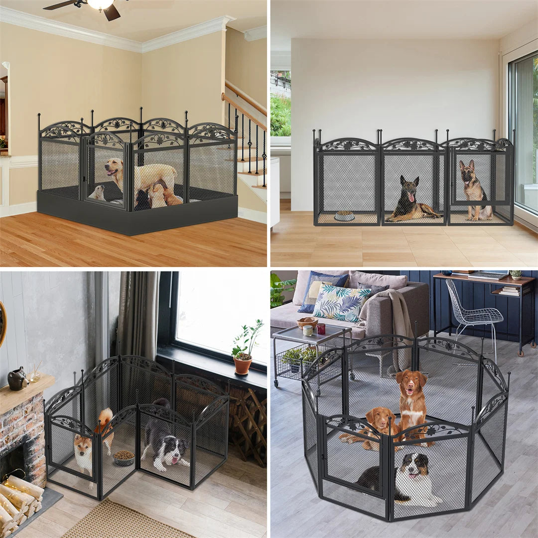 BINGOPAW Heavy Duty Dog Playpen Outdoor Indoor Fence Pad
